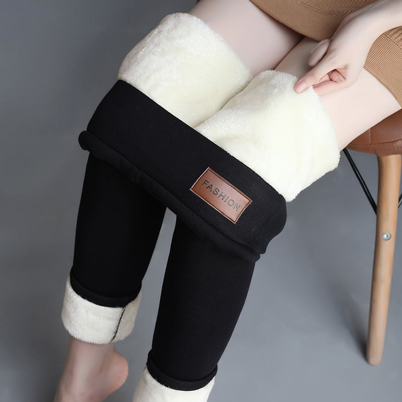 Winter Women Leggings Velvet Warm Pants Hight Waist Leggings Women Solid Color Legging Comfortable Keep Warm Stretchy Legging - Unreel Clothes for fishing and the outdoors.