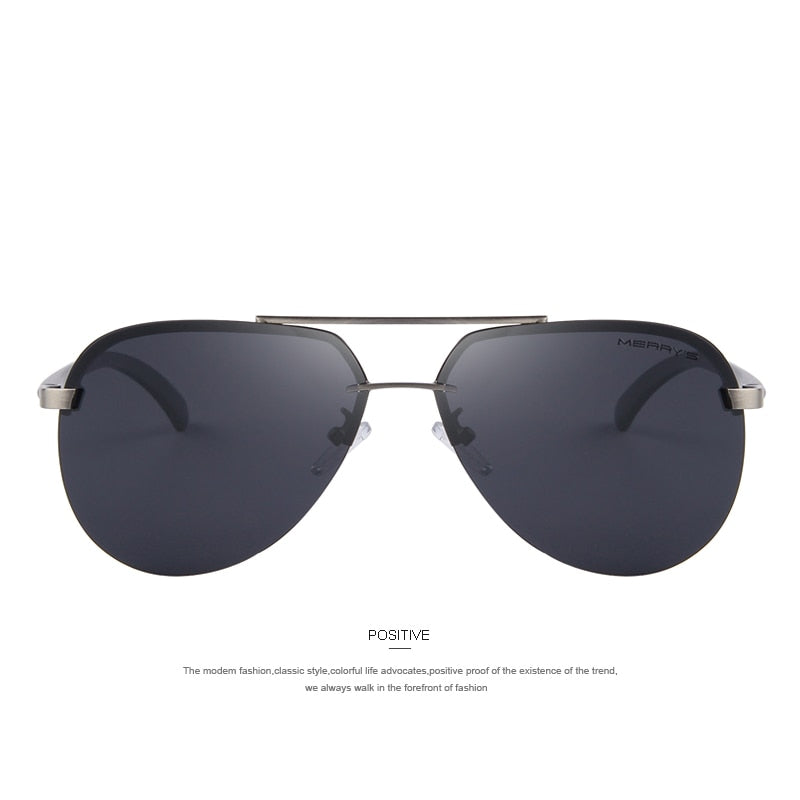 MERRYS Brand Men 100% Polarized Aluminum Alloy Frame Sunglasses