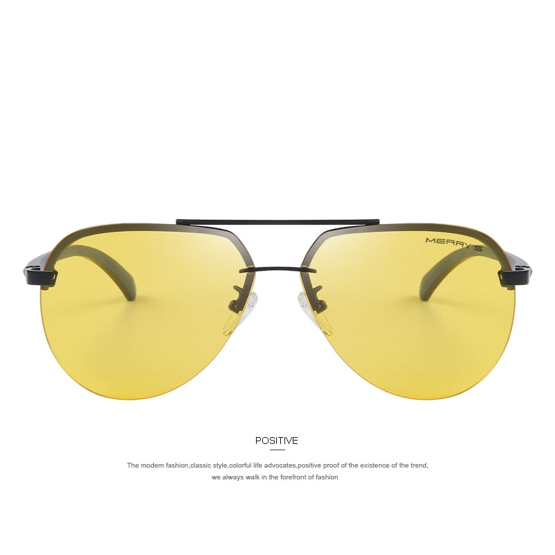 MERRYS Brand Men 100% Polarized Aluminum Alloy Frame Sunglasses