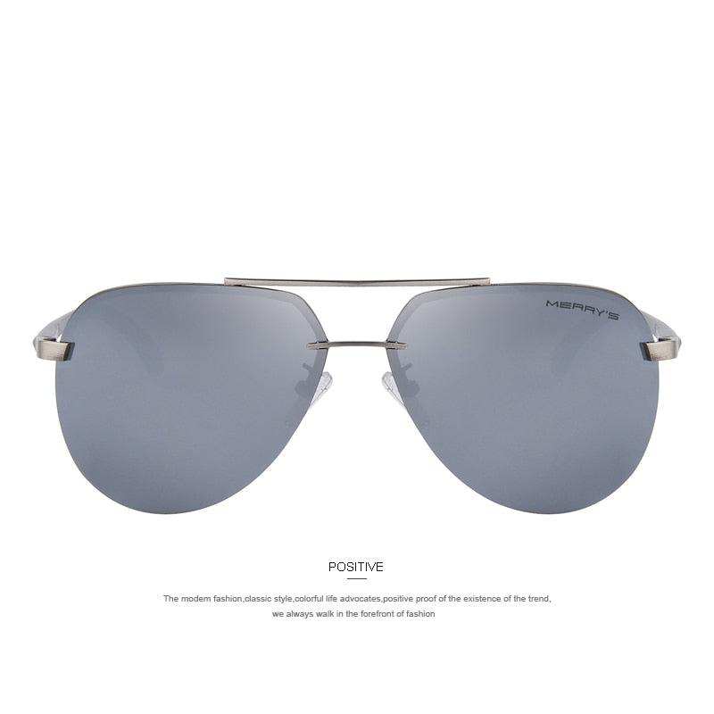 MERRYS Brand Men 100% Polarized Aluminum Alloy Frame Sunglasses