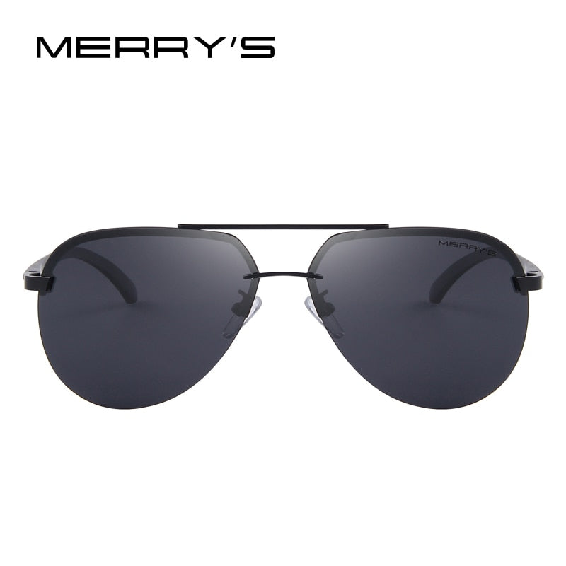 MERRYS Brand Men 100% Polarized Aluminum Alloy Frame Sunglasses