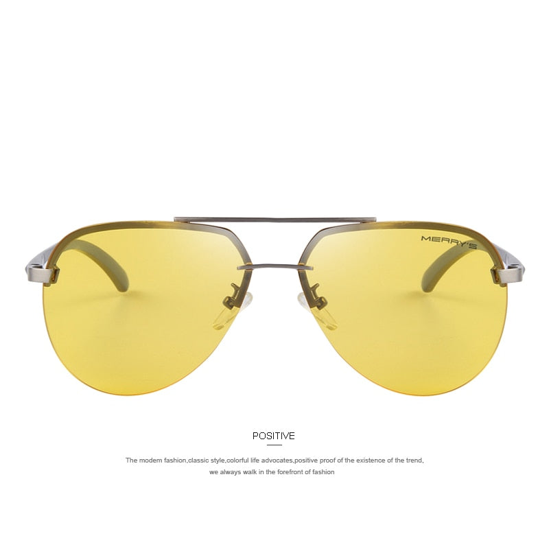 MERRYS Brand Men 100% Polarized Aluminum Alloy Frame Sunglasses