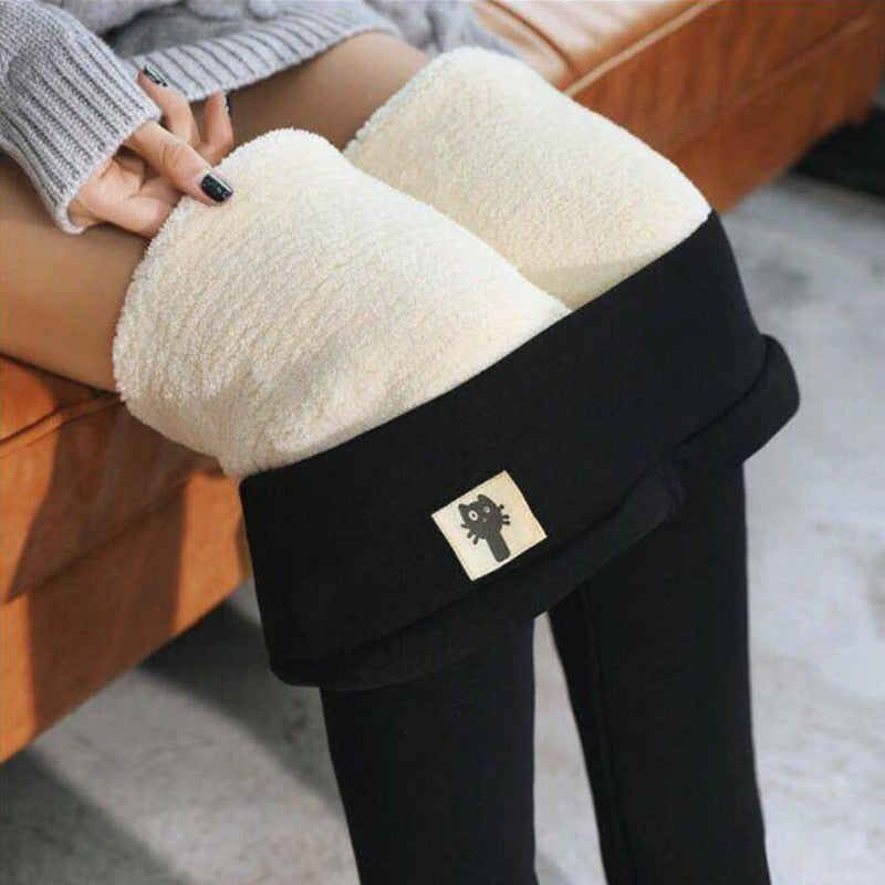 Winter Women Leggings Velvet Warm Pants Hight Waist Leggings Women Solid Color Legging Comfortable Keep Warm Stretchy Legging - Unreel Clothes for fishing and the outdoors.