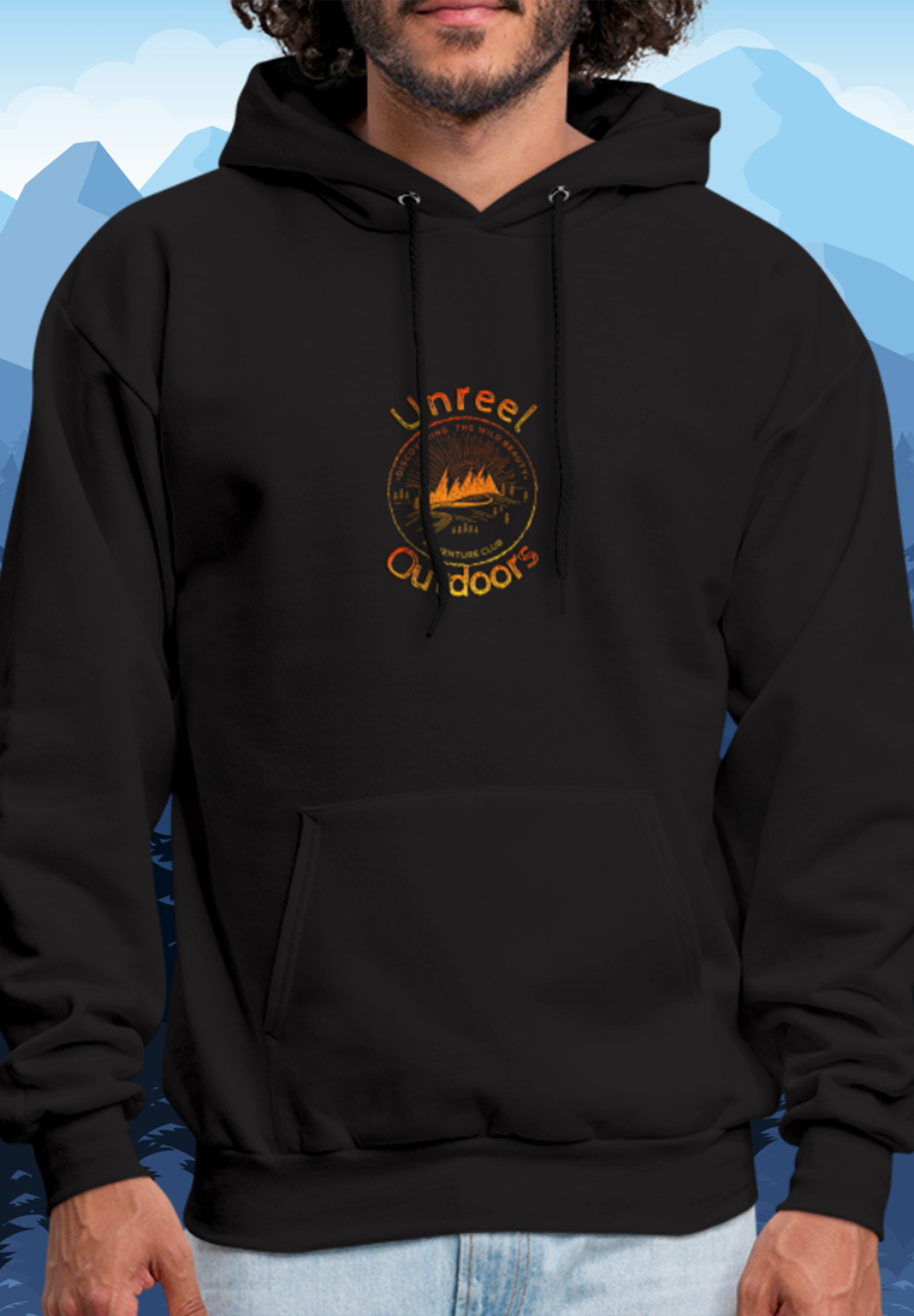 Unreel Outdoors Adventure badge Hoodie
