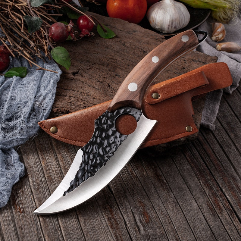 Meat Cleaver Butcher Knife Stainless Steel Hand Forged - Unreel Clothes for fishing and the outdoors.