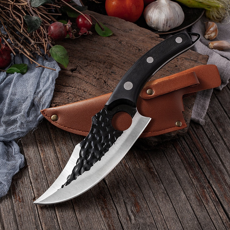 Meat Cleaver Butcher Knife Stainless Steel Hand Forged - Unreel Clothes for fishing and the outdoors.