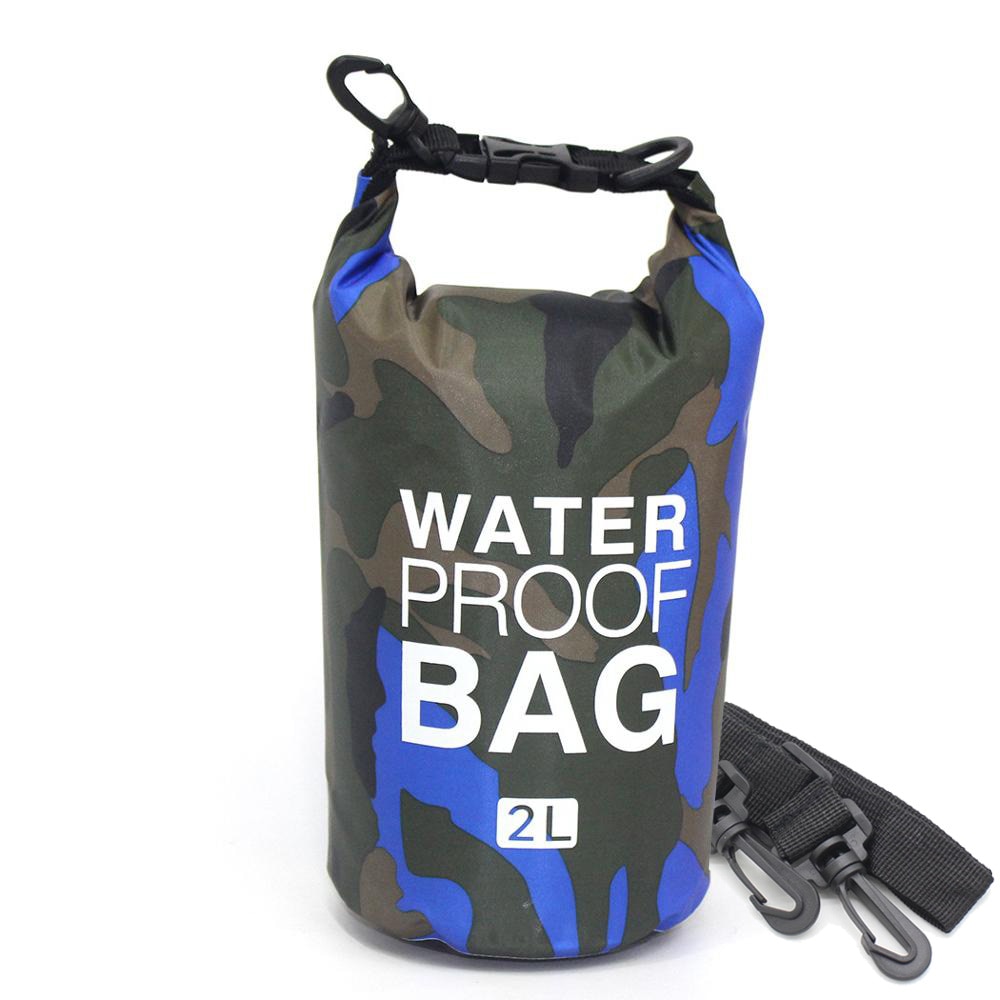 2/5/10/15L Outdoor Camouflage Waterproof Portable dry bag - Unreel Clothes for fishing and the outdoors.