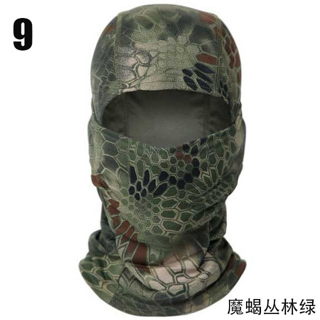 Tactical Camouflage Balaclava - Unreel Clothes for fishing and the outdoors.