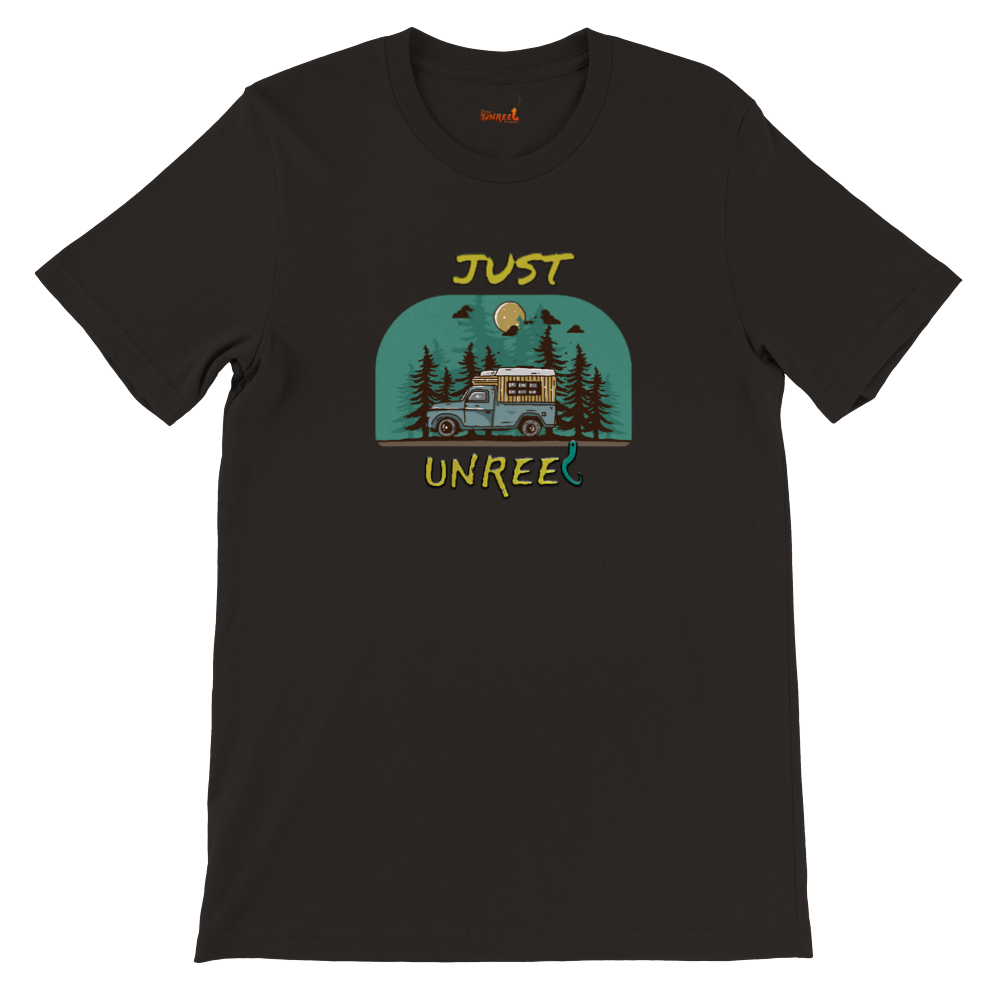 Just Unreel Crewneck T-shirt - Unreel Clothes for fishing and the outdoors.